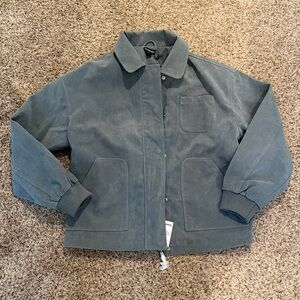 NWT Faux Suede Bomber Jacket